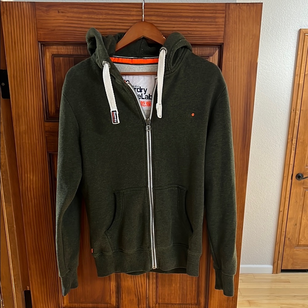 Superdry Men's Green Hoodie (L)